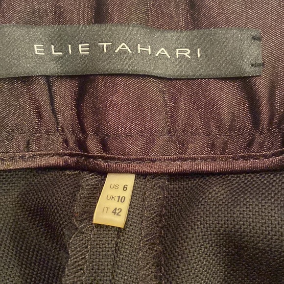 Elie Tahara Women’s (6) Black Slacks - Picture 4 of 5